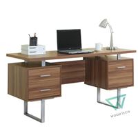 Bàn làm việc gỗ óc chó hiện đại WT - 00018